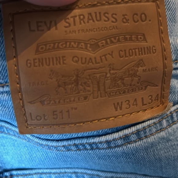 Men’s Levi’s jeans light wash bootcut size 34 - Picture 2 of 4